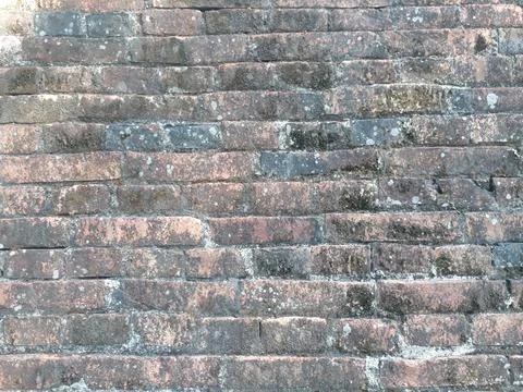 Background of old bricks floor, Old Brick Wall Images Foto stock