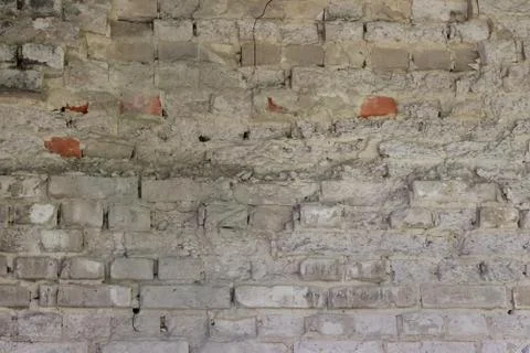 Background of old, brickwork. Stock Photos