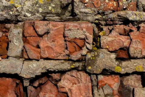 Background from old cracked stone Stock Photos