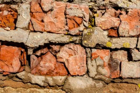 Background from old cracked stone Stock Photos