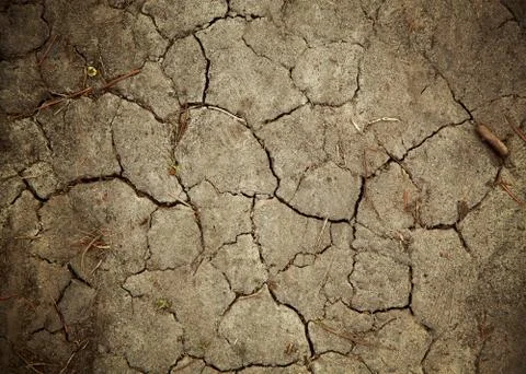 Background old earth. cracked texture. Stock Illustration