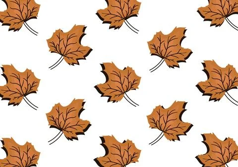 Background of old fallen leaves 4 Stock Illustration