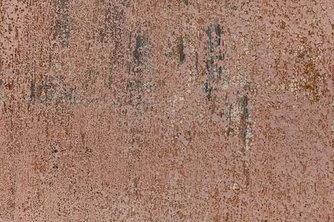 Background from an old iron leaf with the ragged painted surface Stock Photos