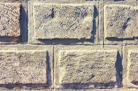 Background of old large brick gray. Abstract background. Stock Photos