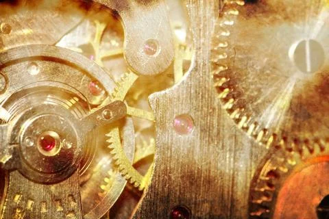 Background of old mechanism Background of ancient mechanism ,model release... Stock Photos