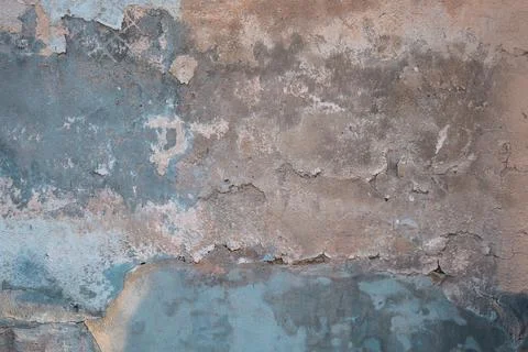 Background of old painted wall. Aged street wall background, texture. Stock Photos