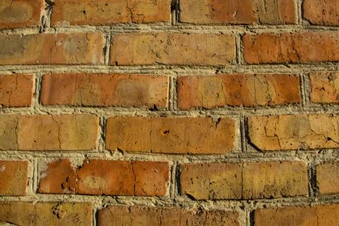 Background of the old red brick wall Stock Photos