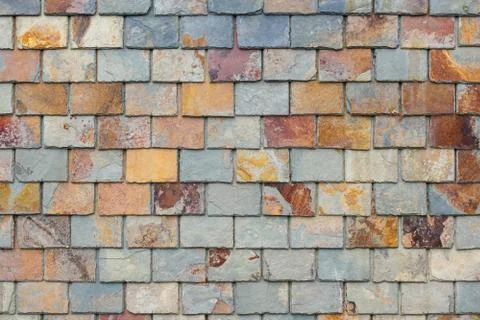 The background of the old red brick wall Stock Photos