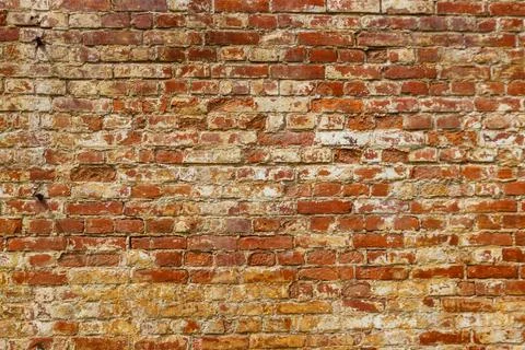 Background of the old red brick wall Stock Photos