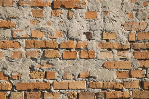 Background of old red brick wall Stock Photos
