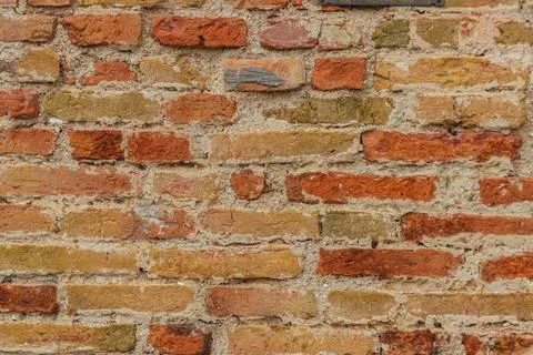 Background of the old red brick wall 写真素材