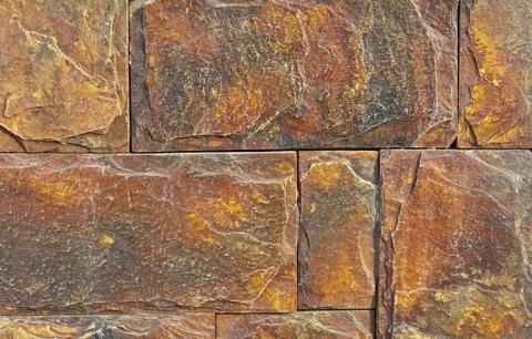 Background with old red painted brick wall Stock Photos