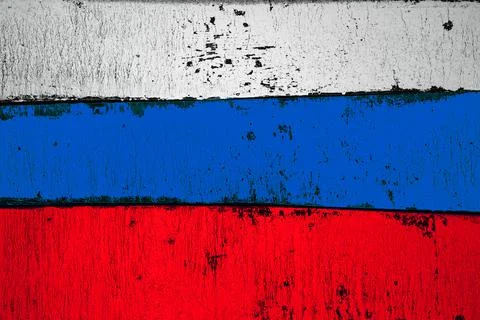 Background of the old Russian flag. 库存照片