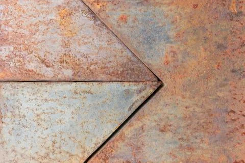 Background of old rusty metal texture Stock Photos
