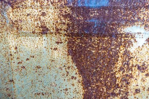 Background of old steel wall to rust. , Copy space for text Stock Photos