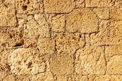 Background of old stone brick wall. Stock Photos
