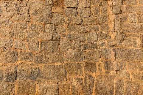 Background of old stone brick wall. Stock Photos