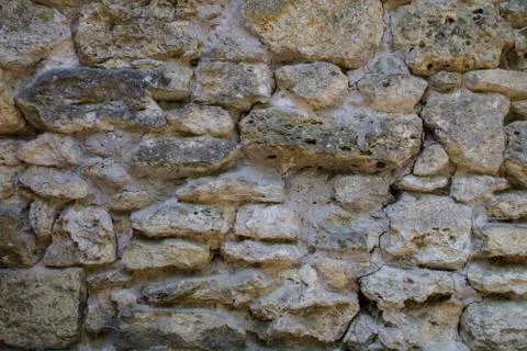 Background of the old stone wall Stock Photos