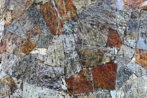 Background of old stone wall texture Stock Photos