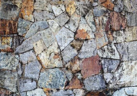 Background of old stone wall texture Stock Photos