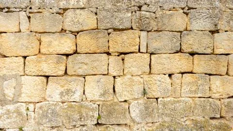 Background of old stone wall texture Stock Photos
