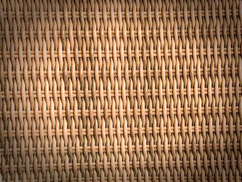 Background old wicker basket Foto stock