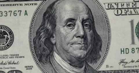 Background with One Hundred Dollar Bills. Видео 141156537