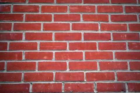 Background of only red bricks 库存照片