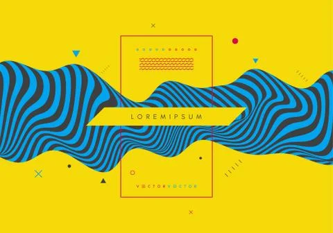 Background with optical illusion. Pattern can be used as a template for broch Stock Illustration