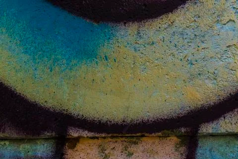Background or backdrop with graffiti. Texture of a painted concrete colored wall Stockfoto's