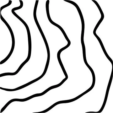 Background or pattern of curved bands in black. Pattern for fabric or wrapping Stock Illustration