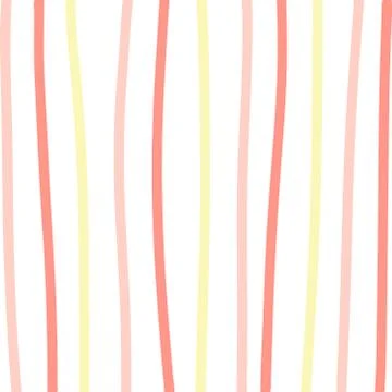 A background or pattern of multi-colored bands of yellow, pink,and red. Stock Illustration