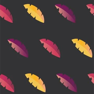 A background or pattern with plant elements. rich summer colors Stock Illustration