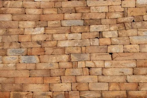 Background or Texture of ancient stone wall Stock Photos