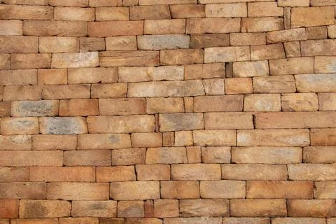 Background or Texture of ancient stone wall Stock Photos