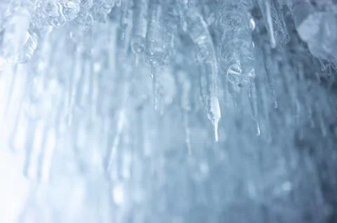 Background or texture image with ice crystal patterns Foto stock