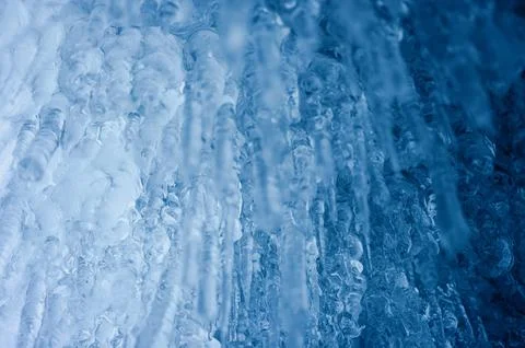 Background or texture image with ice crystal patterns Foto stock