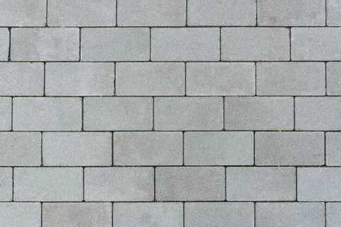 Background or texture made of gray sett pavement Stock Photos