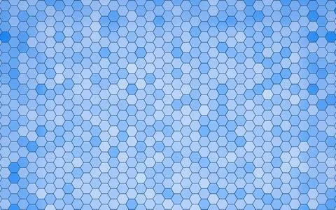 Background or wallpaper, hexagonal, honeycomb, alternating colors, blue ton.. Stock Illustration