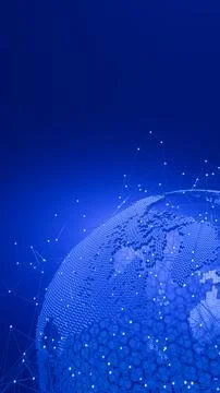 Background or Wallpaper technology. Global business internet network connec.. Stock Illustration