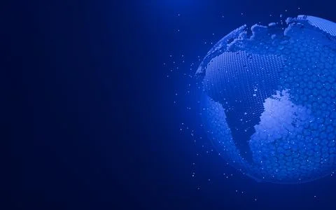 Background or Wallpaper technology. Global business internet network connec.. Stock Illustration