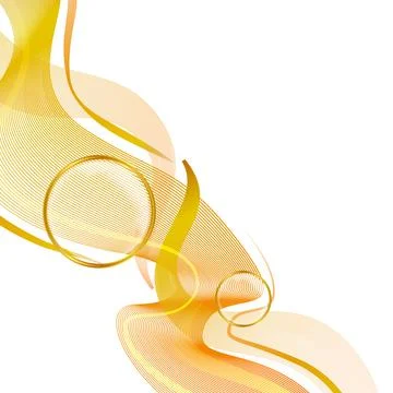 Background with orange abstract waves design Stock Illustration