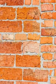 Background from orange brick wall and texture Stock Photos