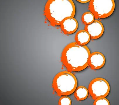 Background with orange circles Stock Illustration