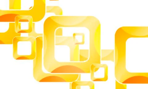 Background with orange frames squares Stock Illustration