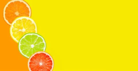 Background with orange lemon and grapefruit pattern Illustrazione stock