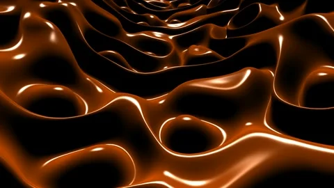 Background with Orange Plasma, Unique Design, Paints, Reflection, Exclusive Stock Footage 303848159