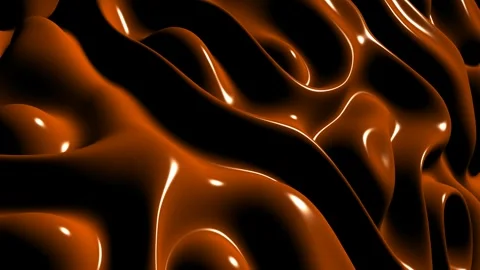Background with Orange Plasma, Unique Design, Paints, Exclusive, Reflection Stock Footage 303848163