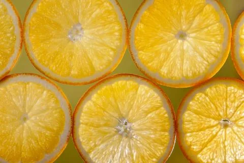 Background of orange slices Stock Photos