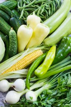 Background from organic vegetables without GMOs Stock Photos